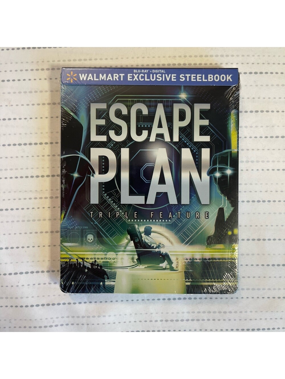 Escape Plan Triple Feature Steelbook Blu-Ray SEALED NEW